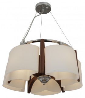 85652/5P BROWN+CHROME (1) Люстра