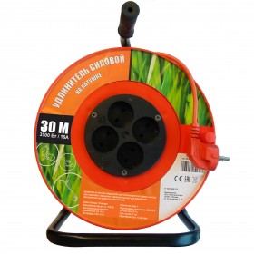 REV Удлинитель силовой на катушке UN, ПВС 3х1,0 3500Вт, 50м c/з, 4гн.