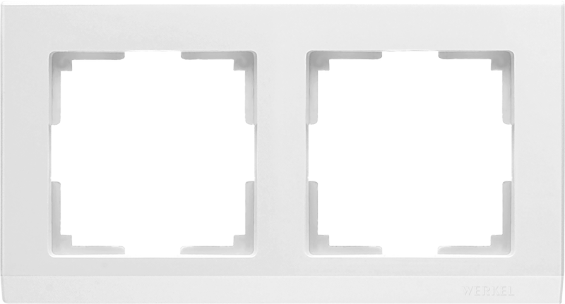 WL белая 2-ая рамка WL04-Frame-02-white
