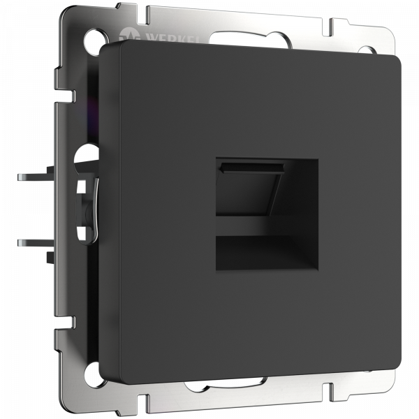 WL Розетка Ethernet RJ-45 (черный матовый)
