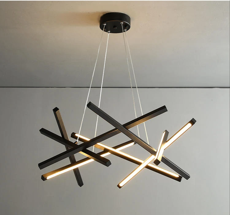 Люстра (D750) черный 80W