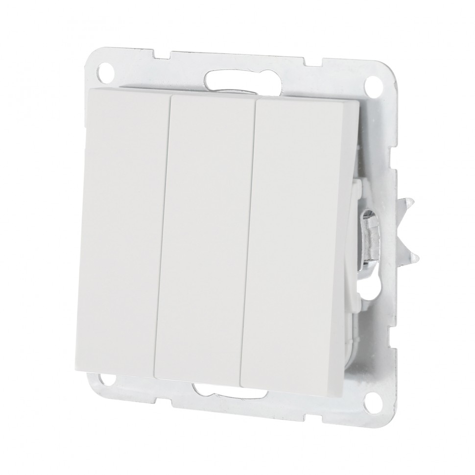 Механизм выключателя 3-кл (белый) LK80