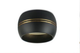 Подсветка OL13 GX53 BK/GD ЭРА Накладной под лампу GX53, алюминий, цвет черный/золото