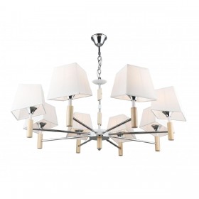 Люстра потолочная 8*Е27 MD.4221-8-P-CH+WH