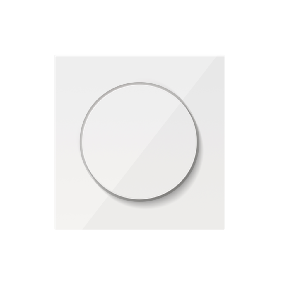 Накладка для светорегулятора поворотного, матовый белый