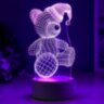 Светильник "Мишка в шапке" LED RGB от сети   4814576
