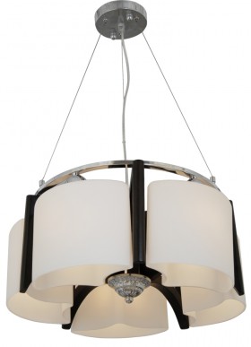 85652/5P WENGUE+CHROME (1) Люстра