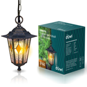 REV Светильник сад.-парк. duwi Geneva подвес 930мм,60W,черное золото