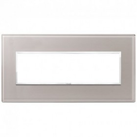 НАКЛАДКА EIKON EVO ДЛЯ 7 МОДУЛЕЙ, СЕРЫЙ ЖЕМЧУГ