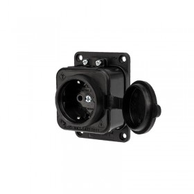 Роз. 1-местн. штепсельеая с з/к брызгозащ.переносная (каучук) (54)