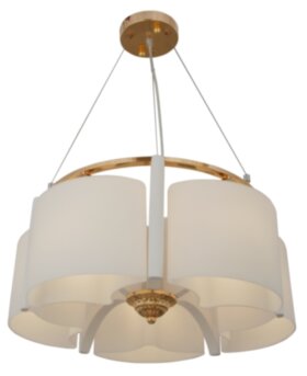 85652/5P WHITE+FGD (1) Люстра