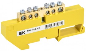 Шина PE &quot;земля&quot; на DIN-изол ШНИ-6х9-6-Д-Ж IEK