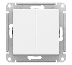 Механизм выключателя 2-кл белый AtlasDesign