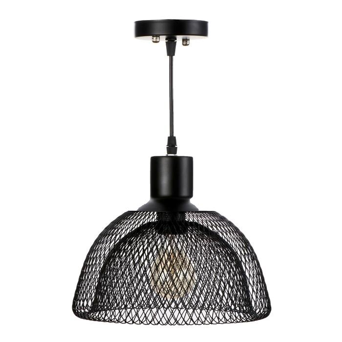 Светильник "Плетение" 1х40Вт E27 черный 25х25х120 см.   4388283