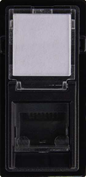 Vanguard Valero Розетка компьютерная RJ45 cat5e UTP 1 модуль, Черный