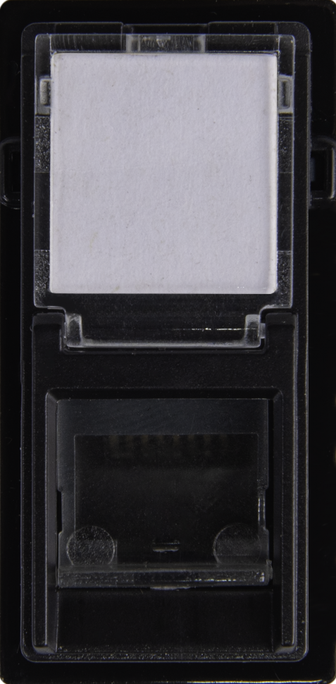 Vanguard Valero Розетка компьютерная RJ45 cat5e UTP 1 модуль, Черный