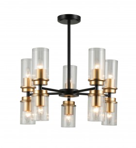 74671/5+5 GOLD+BLACK  (1) Люстра (RL)