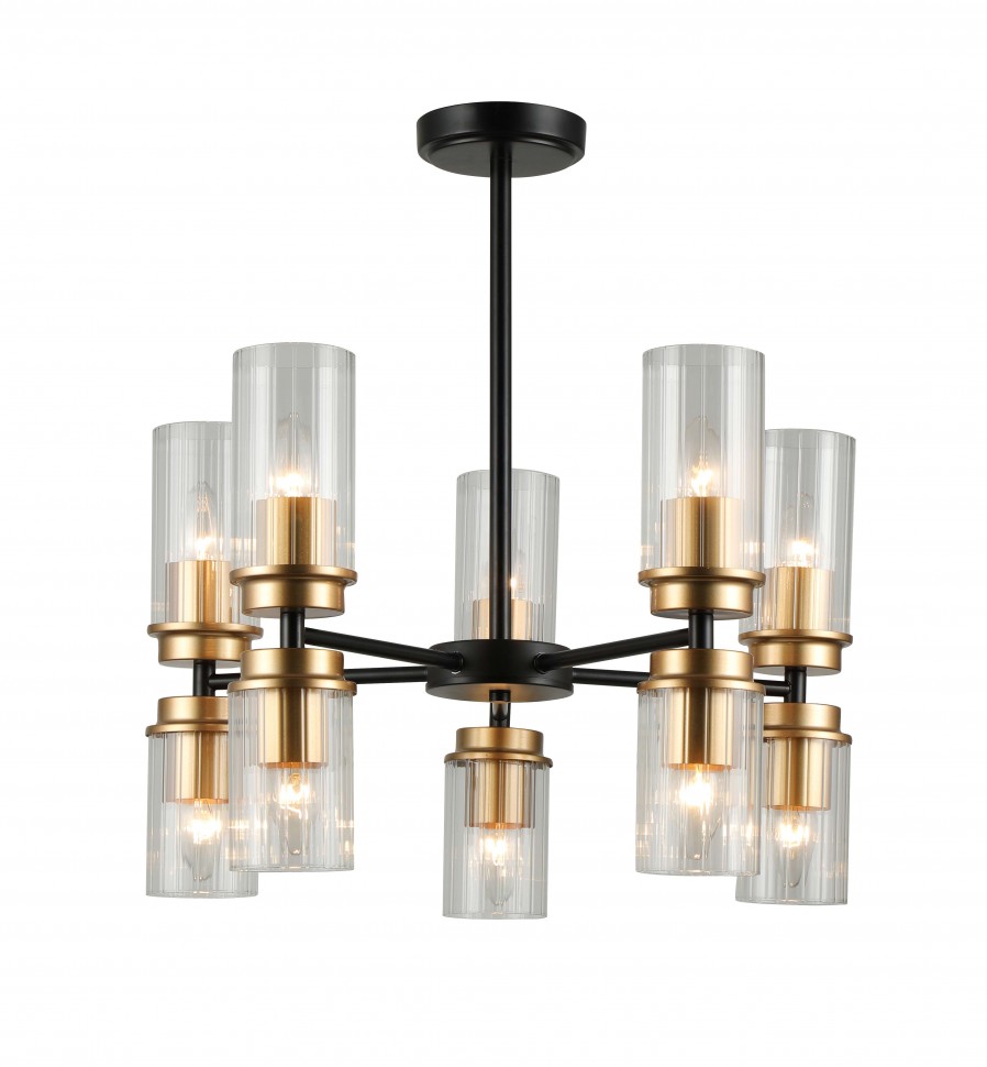 74671/5+5 GOLD+BLACK  (1) Люстра (RL)