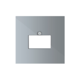 Накладка стандарта TAE для розеток USB, HDMI, аудио, алюминий