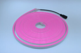 Гибкий неон 2835 розовый 12V 5м