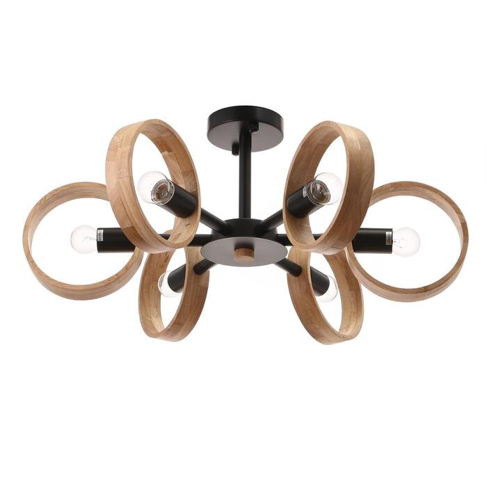 Люстра 1058/6BK E27 60Вт черный 70х70х55 см   5202331