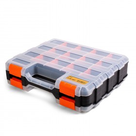 Кейс-органайзер двухсторонний с 10 отделениями, серия «ПРОФИ» КВТ