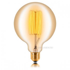 Лампа G125 29F2 40W E27 цвет золотой SUN LUMEN