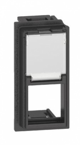 Bt LIVING NOW Лицевая панель для адаптеров Keystone RJ45 1 модуль,Черный