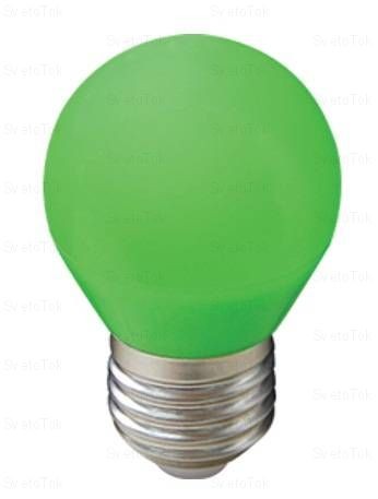 Лампа св/д Ecola шар G45 E27 5W Зеленый матов. 77x45 K7CG50ELB