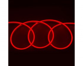 Гибкий неон 2835 красный 12V 9,6w на метр120LED/M 20-22LM IP44 5м