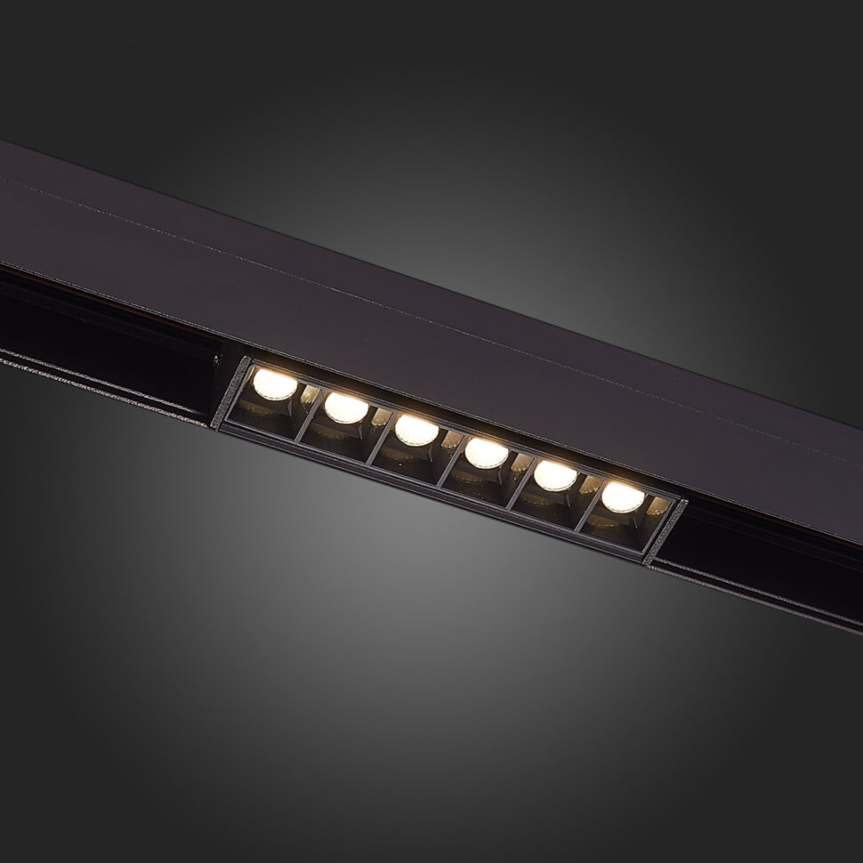 ST361.446.18 Магнитный трековый светильник Черный LED 1*18W 4000K 1 407Lm Ra>80 36о IP20 L331xW22xH44 48V