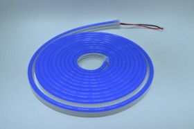 Гибкий неон 2835 синий 12V 5м