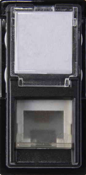 Vanguard Valero Розетка телефонная RJ11 1 модуль, Черный