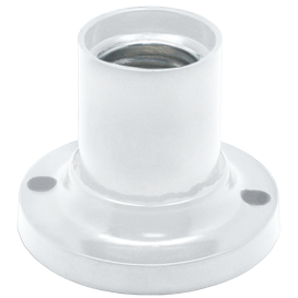 Ecola патрон накладной прямой E27 Белый AB7STWEAY