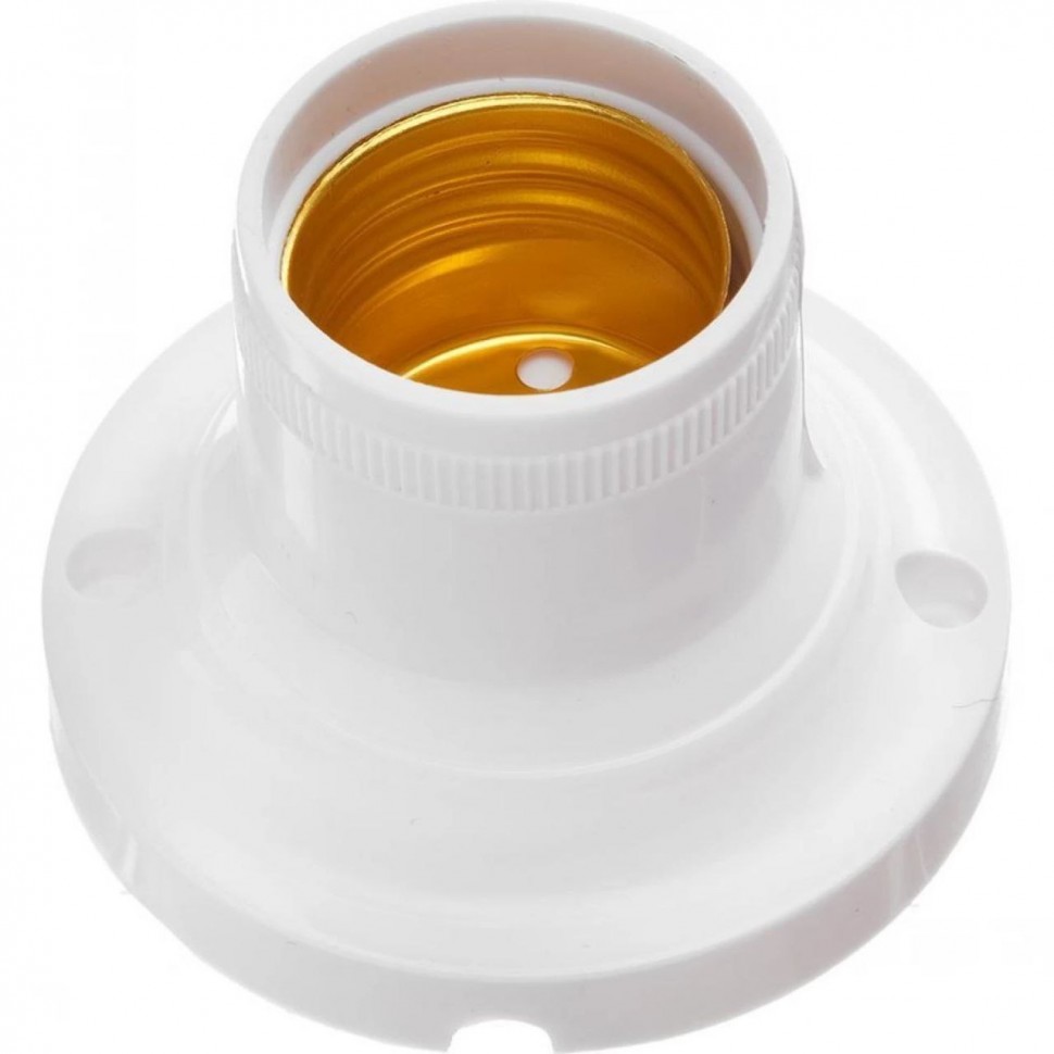 Ecola патрон накладной прямой E27 Белый AB7STWEAY