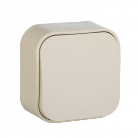 Quteo Выключатель 1-клавишный сл. кость