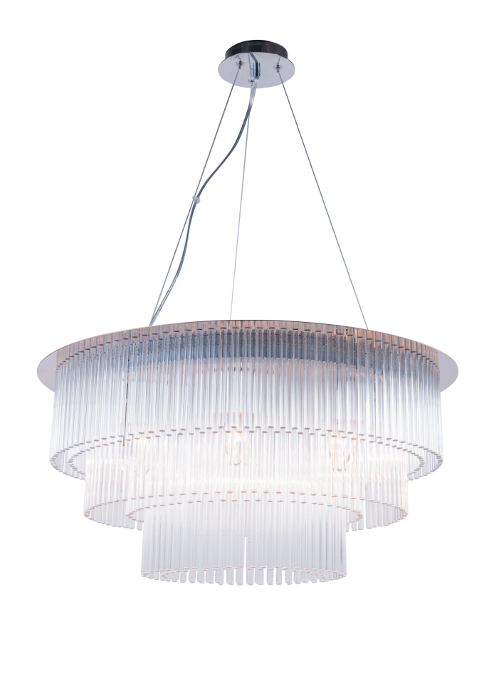 2424R/8 CHR (1) Люстра NW