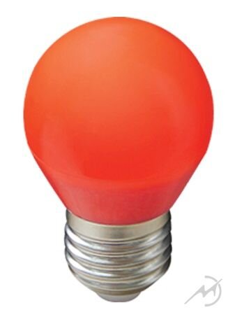 Лампа св/д Ecola шар G45 E27 5W Красный матов. 77x45 K7CR50ELB