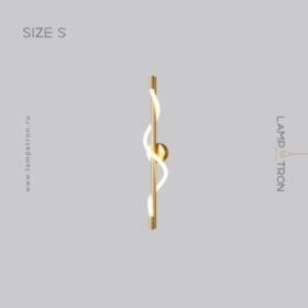 GLORIFY-LUX-WALL01. Настенный светильник. Материал: латунь/акрил; цвет корпуса: латунь; размеры (диа