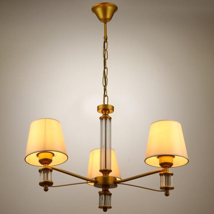 Люстра 1091/3GD 40Вт Е27 золото 60х60х38-78 см   5443323