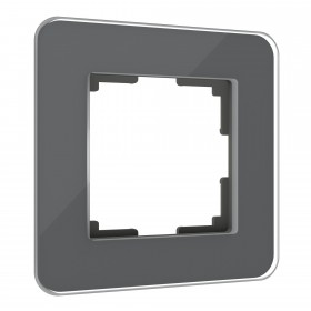 WL Рамка на 1 пост Elite (графит, стекло)
