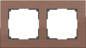 WL коричневый алюминий 2 рамка  WL11-Frame-02