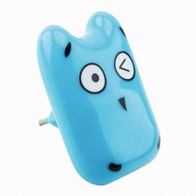 LEEK Свет-к с/д (ночник) LE LED NL-855 0.6W (Кроха, цв.синий) (100)