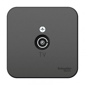 Розетка телевизионная TV ОП Blanca коннектор с изолир. пластиной антрацит SE BLNTA000016 (18шт)