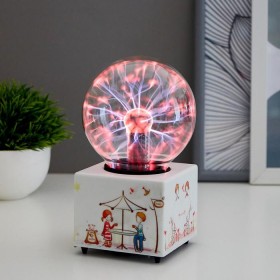 Плазменный шар &quot;Счастливый день&quot; 9х9х15 см   5089626