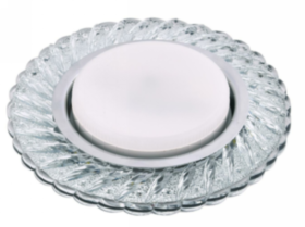 Встраеваемый светилльник 1011 GX53 прозрачный  круг D133*H38mm