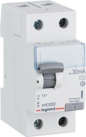 LEGRAND Выключатель дифференциального тока TX³ - 2П - 63 А - тип AC - 30 мА - 2 модуля