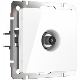 WL белая ТВ-розетка оконечная