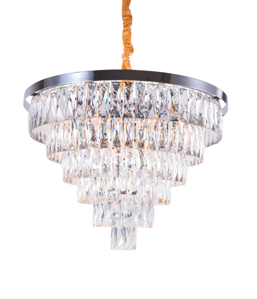 2431R/16A CHR+CL (1) Люстра (в 2-х коробках) NW