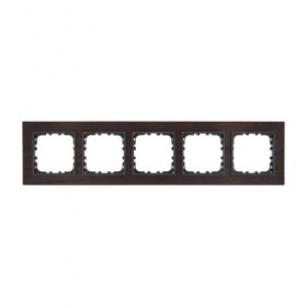 Рамка 5-постовая из натурального темного дерева (венге) LK60 (1/5шт) 1кор.=50шт